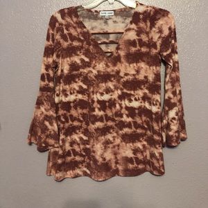 Mauve Bell Sleeve Top